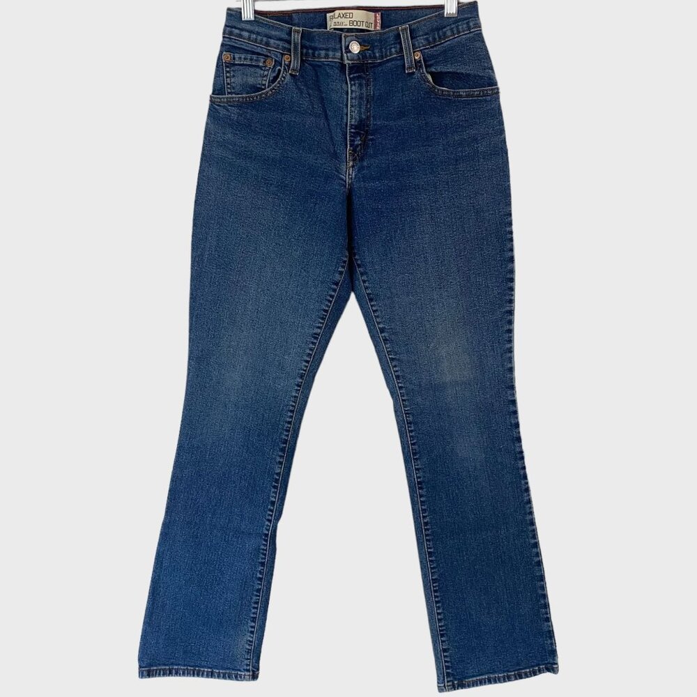 Y2K Levi's Relaxed 550 Boot Cut Jeans Women's 8L Blue Medium Wash Mid-Rise Denim